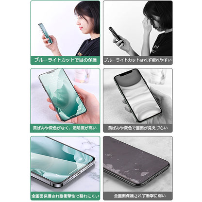 【反射防止/指紋防止】iPhone ガラスフィルム 保護フィルム