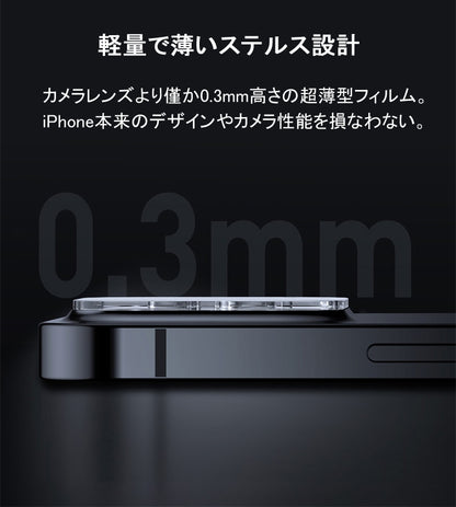 iPhone17 カメラカバー iPhone17 Air カメラフィルム iPhone16 iPhone16e カメラ保護 iPhone15 iPhone14 iPhone13 mini レンズカバー iPhone17 Pro Max Plus レンズフィルム カメラ レンズ 保護フィルム クリア 硬度9H 強化ガラスフィルム 全面保護