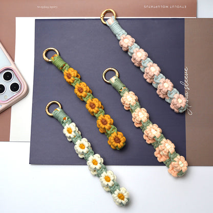 【 ハンドストラップ フラワー手編み】スマホストラップ 花 ハンドストラップ 花柄 ハンド ストラップ フラワー編み スマホ ストラップ 手首 ペンラストラップ ペンライト ストラップ ホルダー 手作り ハンドメイド 韓国 おしゃれ かわいい SNS 人気