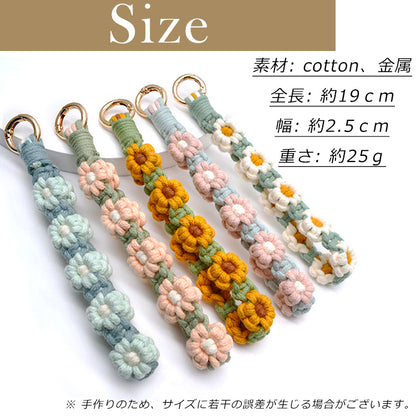 【 ハンドストラップ フラワー手編み】スマホストラップ 花 ハンドストラップ 花柄 ハンド ストラップ フラワー編み スマホ ストラップ 手首 ペンラストラップ ペンライト ストラップ ホルダー 手作り ハンドメイド 韓国 おしゃれ かわいい SNS 人気