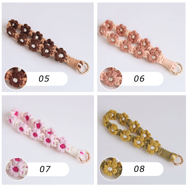 【 ハンドストラップ フラワー手編み】スマホストラップ 花 ハンドストラップ 花柄 ハンド ストラップ フラワー編み スマホ ストラップ 手首 ペンラストラップ ペンライト ストラップ ホルダー 手作り ハンドメイド 韓国 おしゃれ かわいい SNS 人気