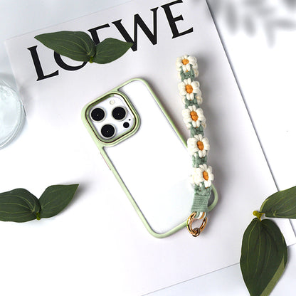 【 ハンドストラップ フラワー手編み】スマホストラップ 花 ハンドストラップ 花柄 ハンド ストラップ フラワー編み スマホ ストラップ 手首 ペンラストラップ ペンライト ストラップ ホルダー 手作り ハンドメイド 韓国 おしゃれ かわいい SNS 人気