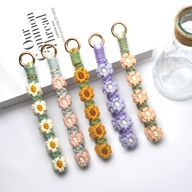 【 ハンドストラップ フラワー手編み】スマホストラップ 花 ハンドストラップ 花柄 ハンド ストラップ フラワー編み スマホ ストラップ 手首 ペンラストラップ ペンライト ストラップ ホルダー 手作り ハンドメイド 韓国 おしゃれ かわいい SNS 人気