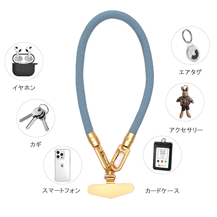 ハンドストラップ スマホ ホルダーセット iFace対応 付けたまま同時充電 スマホストラップ ハンド ストラップ 手首 ナイロン 携帯ストラップ ストラップホルダー 腕掛け ショート スマホ ストラップ 落下防止 推し活SNS人気 韓国 おしゃれ かわいい