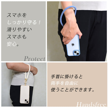 ハンドストラップ スマホ ホルダーセット iFace対応 付けたまま同時充電 スマホストラップ ハンド ストラップ 手首 ナイロン 携帯ストラップ ストラップホルダー 腕掛け ショート スマホ ストラップ 落下防止 推し活SNS人気 韓国 おしゃれ かわいい