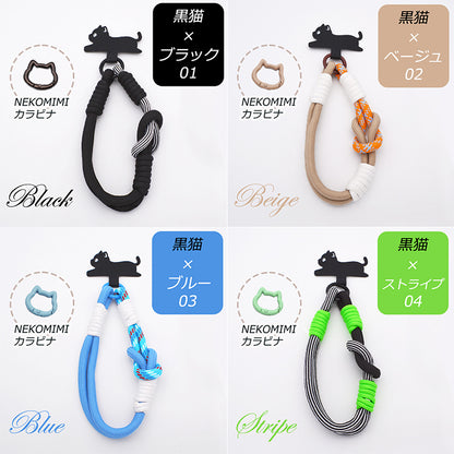 【猫型ホルダー付き】ハンドストラップ スマホ ホルダーセット 付けたまま同時充電 スマホストラップ ハンド スマホ ストラップ 手首 ナイロン 携帯ストラップ ストラップホルダー 腕掛け ショート 落下防止 猫耳 ねこ SNS人気 韓国 おしゃれ かわいい