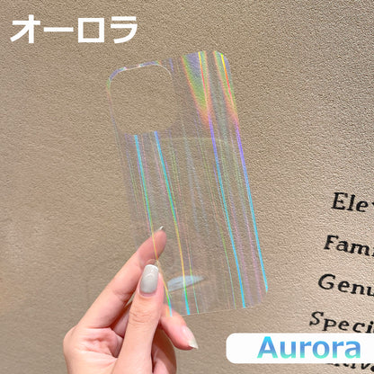 iPhone17 ケース iPhone16e iPhone16 ケース iPhone14 iPhone15 ケース iPhone12 iPhone13 mini ケース iPhone17 Air Pro Max Plus ケース iPhone SE 第3世代 iPhone11 iPhoneケース クリア インナーシート ホログラム オーロラ キラキラ カスタマイズ アレンジ かわいい