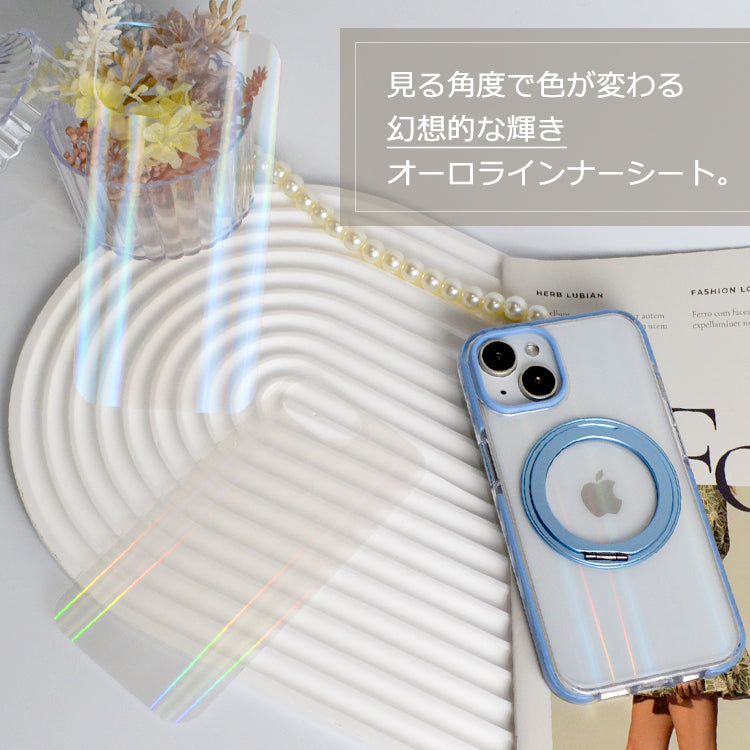 iPhone17 ケース iPhone16e iPhone16 ケース iPhone14 iPhone15 ケース iPhone12 iPhone13 mini ケース iPhone17 Air Pro Max Plus ケース iPhone SE 第3世代 iPhone11 iPhoneケース クリア インナーシート ホログラム オーロラ キラキラ カスタマイズ アレンジ かわいい