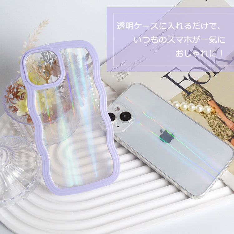 iPhone17 ケース iPhone16e iPhone16 ケース iPhone14 iPhone15 ケース iPhone12 iPhone13 mini ケース iPhone17 Air Pro Max Plus ケース iPhone SE 第3世代 iPhone11 iPhoneケース クリア インナーシート ホログラム オーロラ キラキラ カスタマイズ アレンジ かわいい