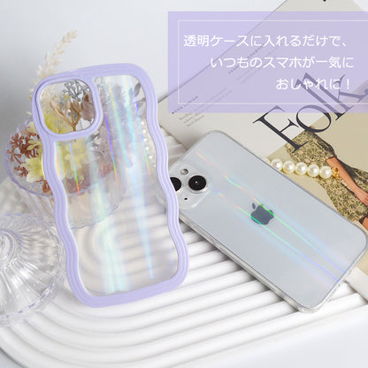 iPhone17 ケース iPhone16e iPhone16 ケース iPhone14 iPhone15 ケース iPhone12 iPhone13 mini ケース iPhone17 Air Pro Max Plus ケース iPhone SE 第3世代 iPhone11 iPhoneケース クリア インナーシート ホログラム オーロラ キラキラ カスタマイズ アレンジ かわいい